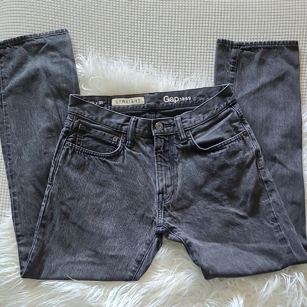 GAP Gray Straight Jeans Classic Style